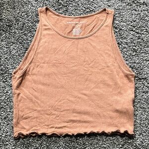 Women's Tan Sleeveless Top